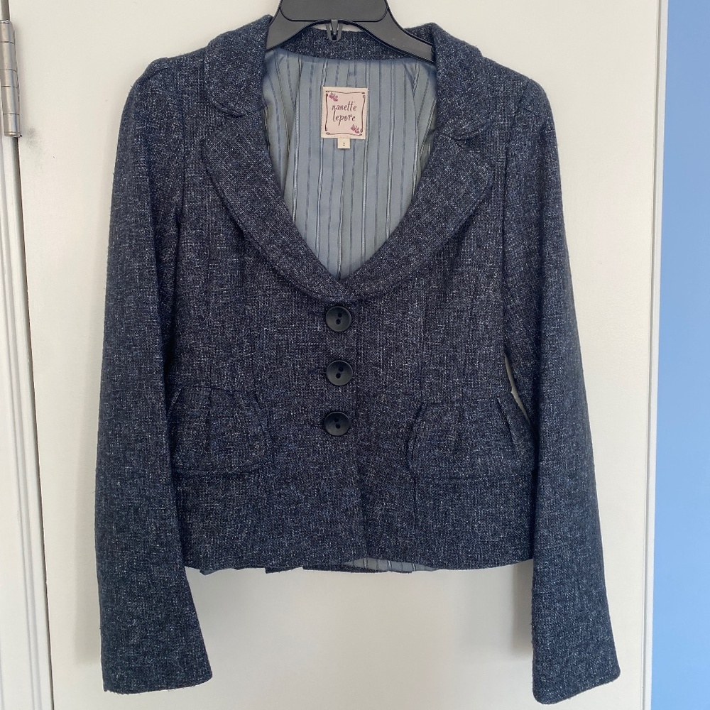 FINAL PRICE: LIKE NEW nanette lepore sz2 suit jacket